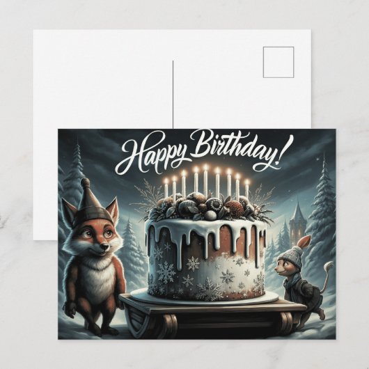 Verjaardag 2026 diverse ansichtkaarten briefkaart (Voorkant / Achterkant)