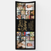 Verjaardag 20 Fotocollage Jaren in de maak Spandoek (Verticaal)