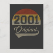 Verjaardag 20e verjaardag origineel 2001 man vrouw briefkaart (Voorkant)