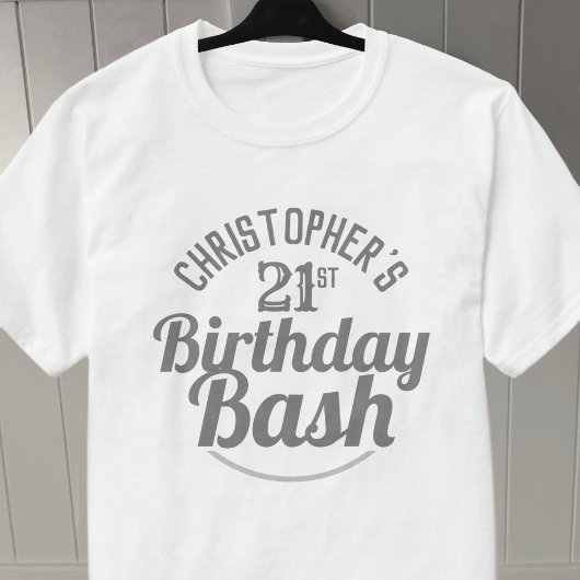 Verjaardag 21e verjaardag T-shirt