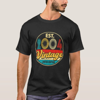 Verjaardag 22 Jaar Oud Vintage 2004 Limited Editio T-shirt