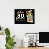 Verjaardag 2 foto's waardoor AGE er goed uitziet Z Poster (Thuiskantoor)