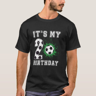 Verjaardag 2 jaar oude Kinder voetballer 2e verjaa T-shirt