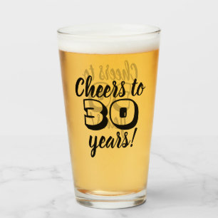 Verjaardag 30 jaar Proost op 30 jaar Bier/Drinken Glas