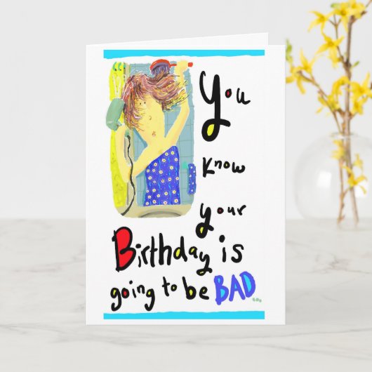 Verjaardag 3 Vrouw Kaart (Gele Bloem)