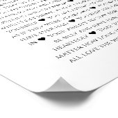 verjaardag 40 Redenen waarom ik van je hou Fotocol Poster (Hoek)