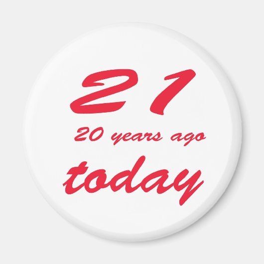 Verjaardag 41 magneet (Voorkant)