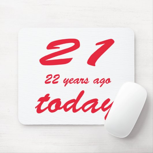 verjaardag 43 muismat (Met muis)