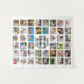 Verjaardag 44 Foto Collage Feest Achtergrond Wandkleed (Voorkant (horizontaal))