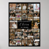 Verjaardag 45 Photo Collage Poster voor hem / haar (Voorkant)
