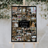 Verjaardag 45 Photo Collage Poster voor hem / haar