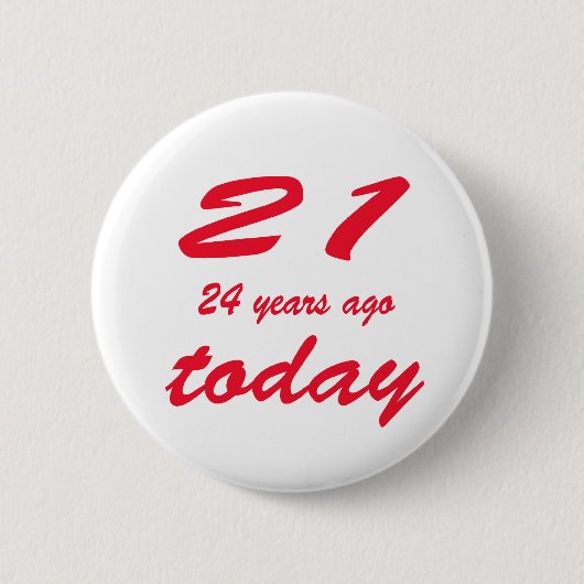 verjaardag 45 ronde button 5,7 cm (Voorkant)