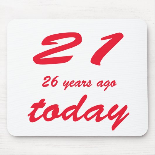 Verjaardag 47 muismat (Voorkant)