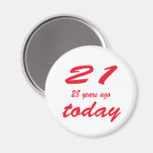 verjaardag 49 magneet (Voorkant / Achterkant)