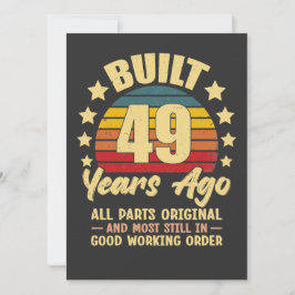 Verjaardag 49th verjaardag Oud 49 jaar geleden geb