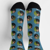 Verjaardag 4 Fotocollage Sjabloon Maak je eigen Sokken (Top)