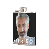 Verjaardag 50 foto mannen tekst heupfles (Links)