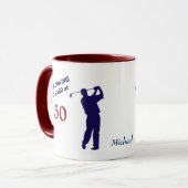 Verjaardag 50 Golfer Mok (Voorkant links)