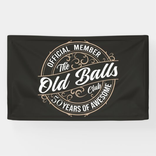Verjaardag 50 Jaar Geweldig Spandoek (Horizontaal)