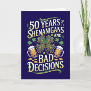 Verjaardag 50 St. Patrick's Day 50 jaar Kaart