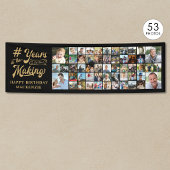 Verjaardag 53 Foto Collage Jaren in de maak Spandoek