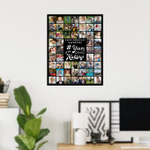 Verjaardag 55 Fotocollage Jaren in de maak Poster (Thuiskantoor)