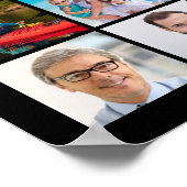 Verjaardag 55 Fotocollage Jaren in de maak Poster (Hoek)