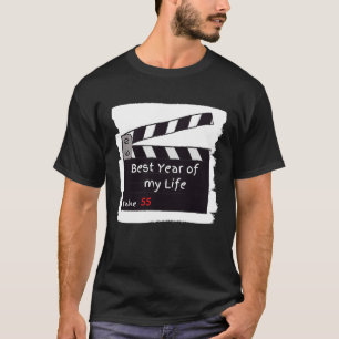 Verjaardag 55 jaar Beste jaar van mijn leven T-shirt