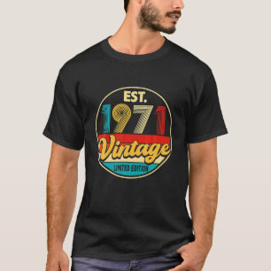 Verjaardag 55 Jaar Oud Vintage 1971 Limited Editio T-shirt