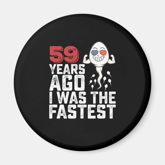 Verjaardag 59 jaar geleden was ik de snelste magneet (Voorkant)