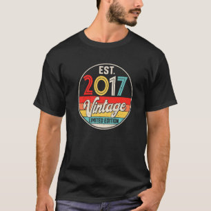 Verjaardag 5 Jaar Oud Vintage 2017 5e Verjaardag T-shirt