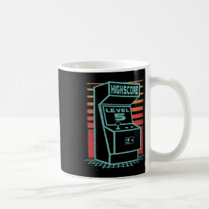 Verjaardag 5 Jaar Oude Retro Gamer Level Up Ontgre Koffiemok