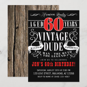 Verjaardag 60 jaar voor mannen: Kerel Mythe Legend Kaart