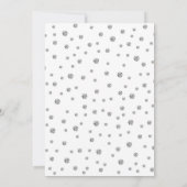 Verjaardag 60-jarige huwelijksjubileum - Wit & Zil Kaart (Achterkant)