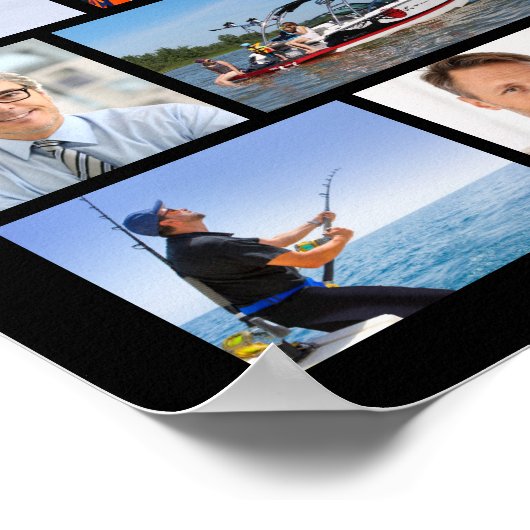 Verjaardag 62 Fotocollage # Jaren in de Making Poster (Hoek)