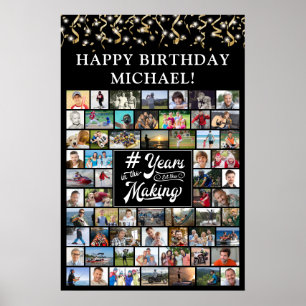 Verjaardag 62 foto's Jaren in de maak Streamers Poster