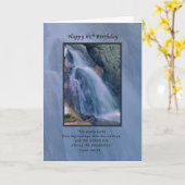 Verjaardag, 65e, Religieus, Mountain Waterfall Kaart (Gele Bloem)