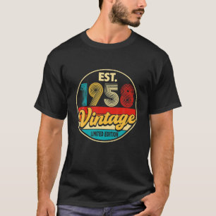 Verjaardag 68 Jaar Oud Vintage 1958 Limited Editio T-shirt