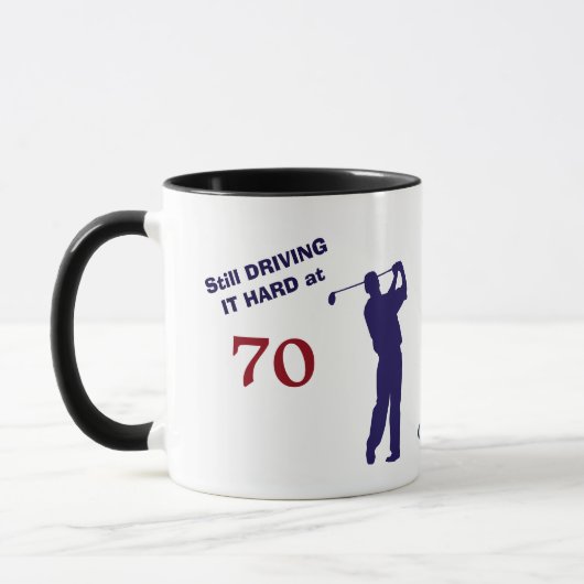 Verjaardag 70 Golfer Mok (Links)