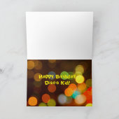 Verjaardag 70's Disco Kaart (Binnen)