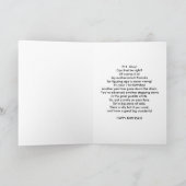 Verjaardag, 71e, Gorilla aan de balie Kaart (Binnen)