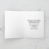 Verjaardag, 76e, gouden tulpenbloem kaart (Binnen)