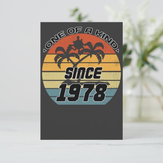  verjaardag 78 bedankkaart (Staand voorkant)