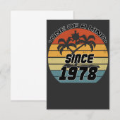  verjaardag 78 bedankkaart (Voorkant / Achterkant)