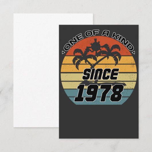  verjaardag 78 bedankkaart (Voorkant / Achterkant)