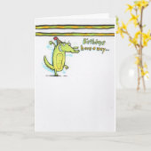 Verjaardag 7 kaart (Gele Bloem)