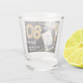 Verjaardag 80 jaar 2 foto shot glas (Achterkant)