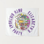 Verjaardag 80e verjaardag tapestry wandkleed (Voorkant (horizontaal))