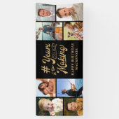 Verjaardag 8 Fotocollage Jaren in de maak Spandoek (Verticaal)