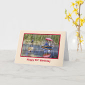 Verjaardag, 90e, Twee vissers aan het meer Kaart (Gele Bloem)